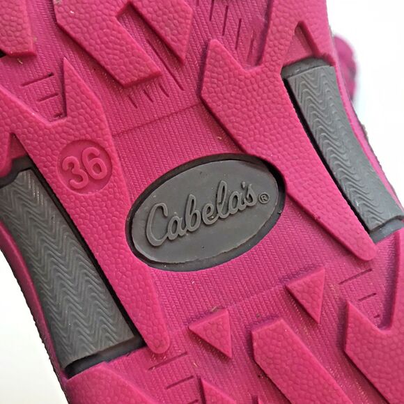 Cabela’s Sport Sandals Women's 6 Gray & Hot Pink Slip On Waterproof Flip Flops - Picture 10 of 10